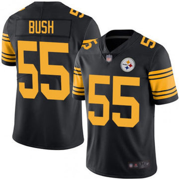 Devin Bush Pittsburgh Steelers black Color Rush jersey