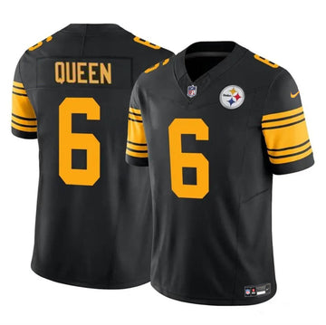 Patrick Queen Pittsburgh Steelers black Color Rush jersey
