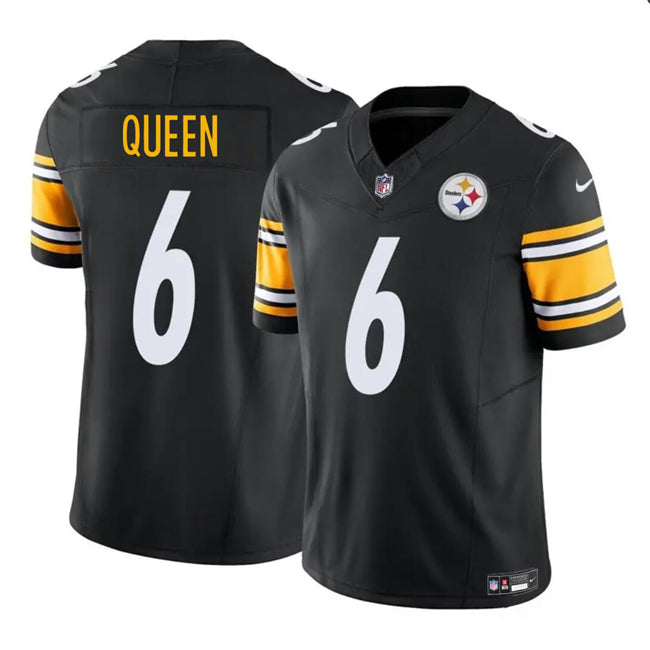 Patrick Queen Pittsburgh Steelers black FUSE jersey