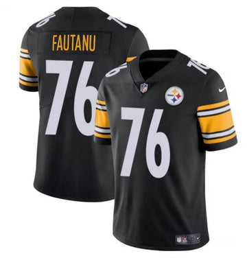 Troy Fautanu Pittsburgh Steelers black jersey
