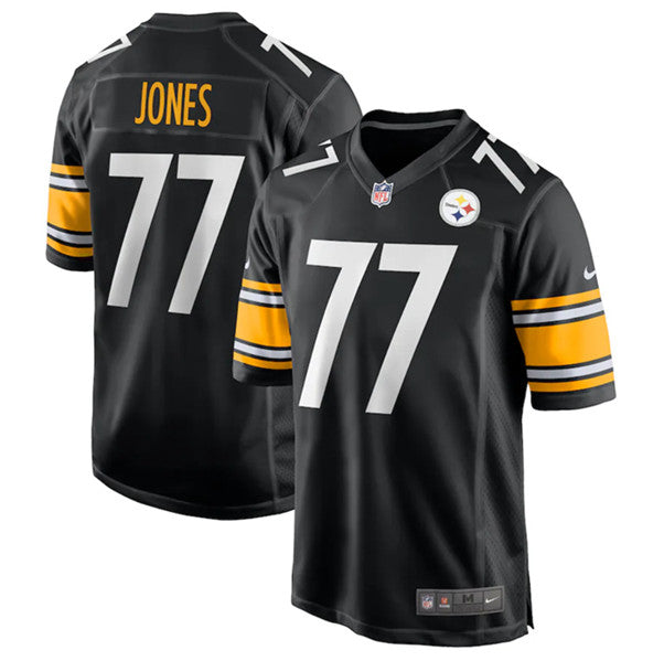 Broderick Jones Pittsburgh Steelers black Game jersey