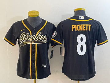 Kenny Pickett Pittsburgh Steelers black jersey