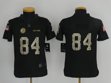 Antonio Brown Pittsburgh Steelers black Salute To Service jersey