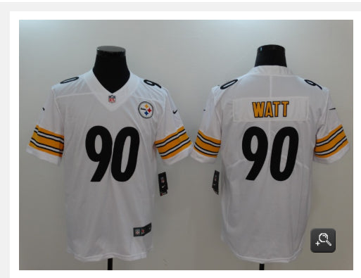 TJ Watt Pittsburgh Steelers white jersey