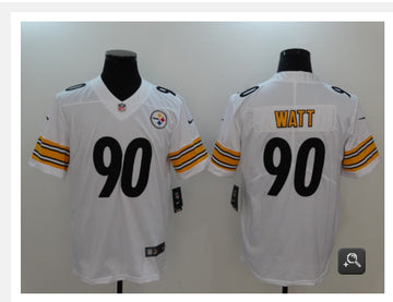 TJ Watt Pittsburgh Steelers white jersey
