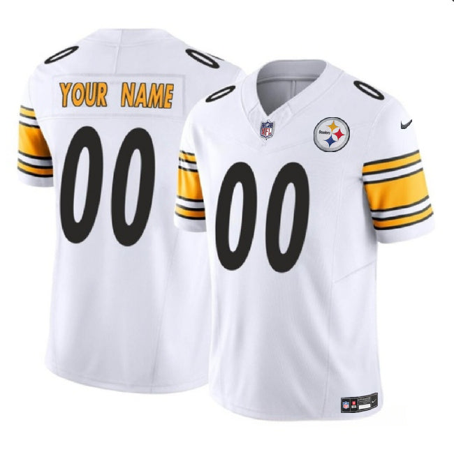 Custom Pittsburgh Steelers white FUSE jersey