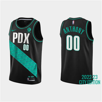 Custom Portland Trail Blazers black City Edition jersey