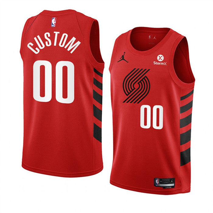 Custom Portland Trail Blazers red jersey