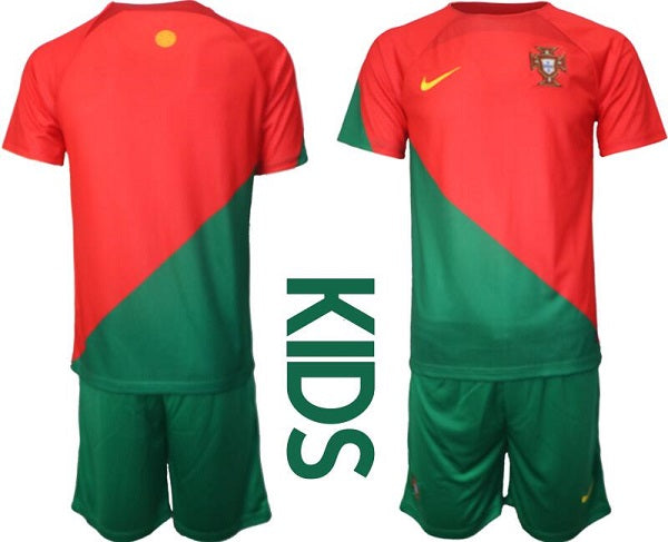 Custom Portugal National Team red Home jersey