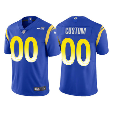 Custom Los Angeles Rams blue jersey