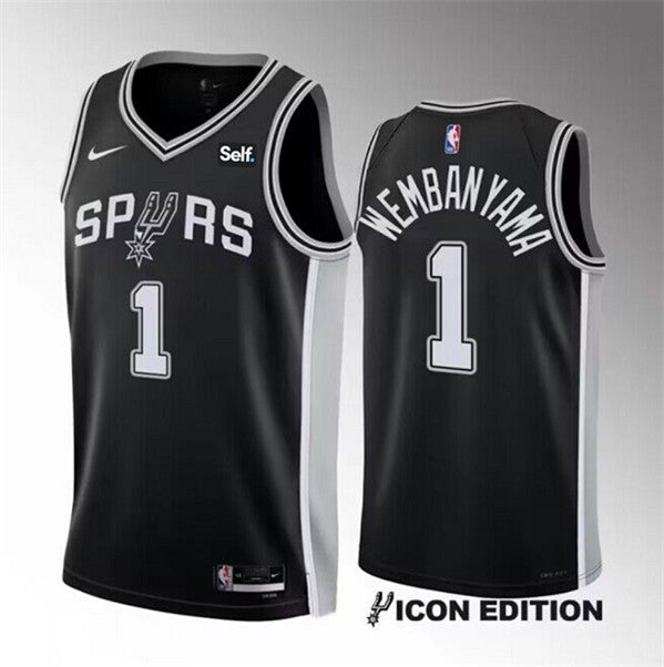 Victor Wembanyama San Antonio Spurs black jersey