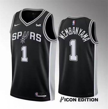 Victor Wembanyama San Antonio Spurs black jersey