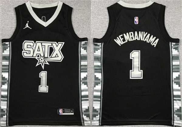 Victor Wembanyama San Antonio Spurs black jersey