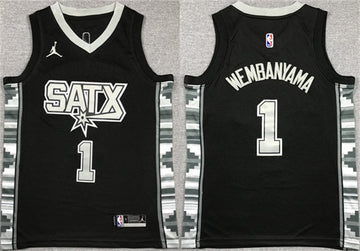 Victor Wembanyama San Antonio Spurs black jersey