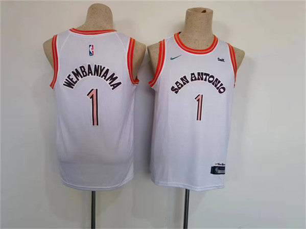 Victor Wembanyama San Antonio Spurs white City Edition jersey