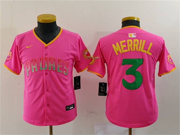 Jackson Merrill San Diego Padres pink jersey