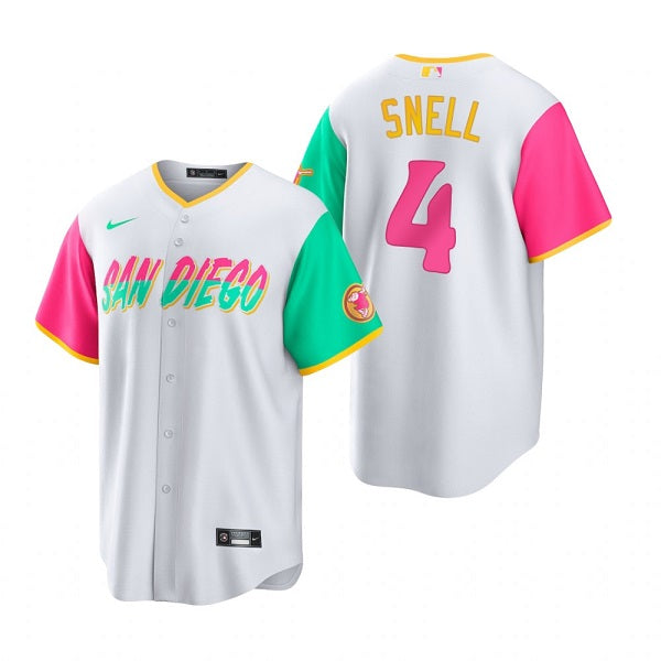 Blake Snell San Diego Padres white City Connect jersey