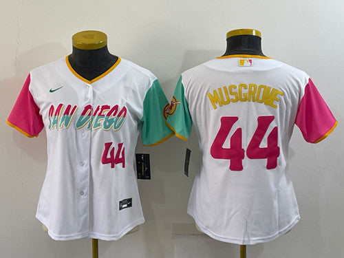 Joe Musgrove San Diego Padres white City Connect jersey