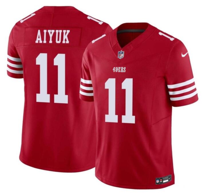 Brandon Aiyuk San Francisco 49ers red FUSE jersey