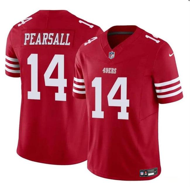 Ricky Pearsall San Francisco 49ers red FUSE jersey