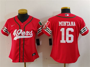 Joe Montana San Francisco 49ers red jersey