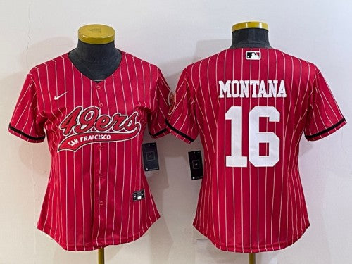 Joe Montana San Francisco 49ers red jersey