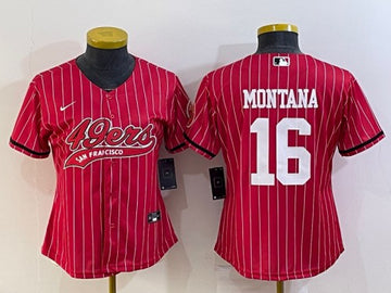 Joe Montana San Francisco 49ers red jersey