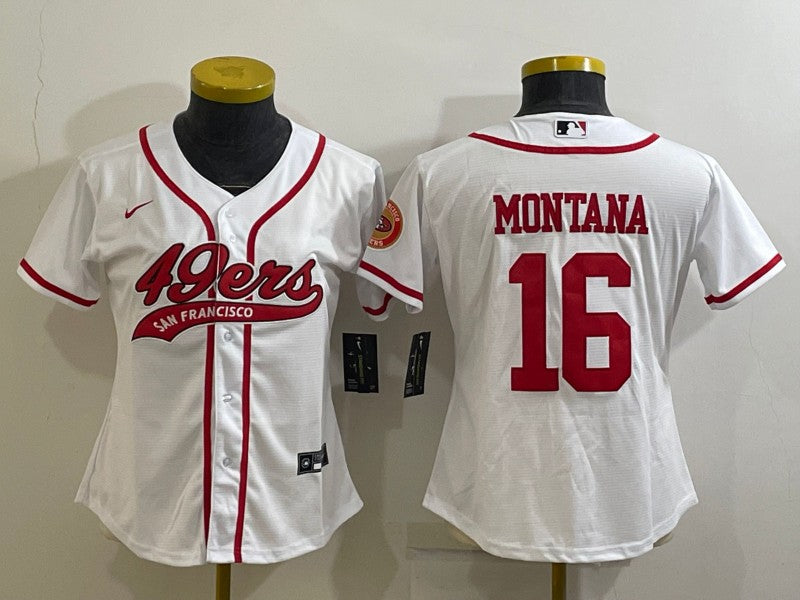 Joe Montana San Francisco 49ers white jersey