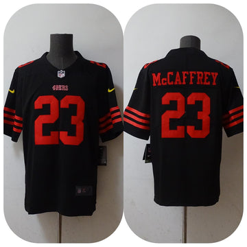 Christian McCaffrey San Francisco 49ers black jersey