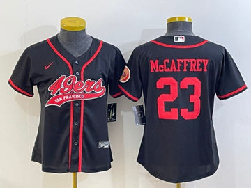 Christian McCaffrey San Francisco 49ers black jersey