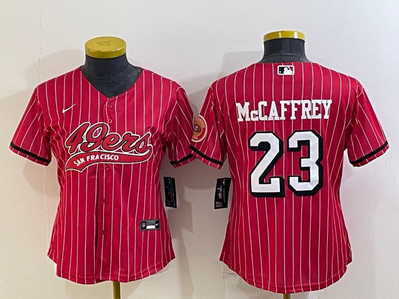 Christian McCaffrey New San Francisco 49ers red jersey