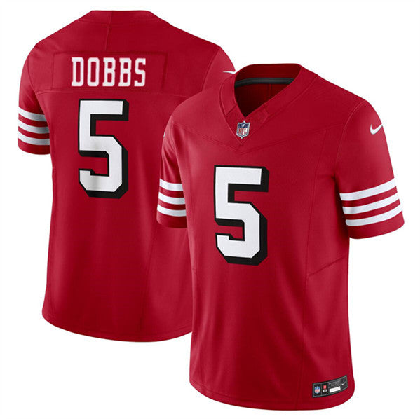 Josh Dobbs San Francisco 49ers red FUSE jersey