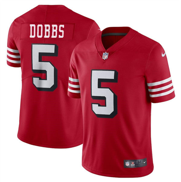 Josh Dobbs New San Francisco 49ers red jersey