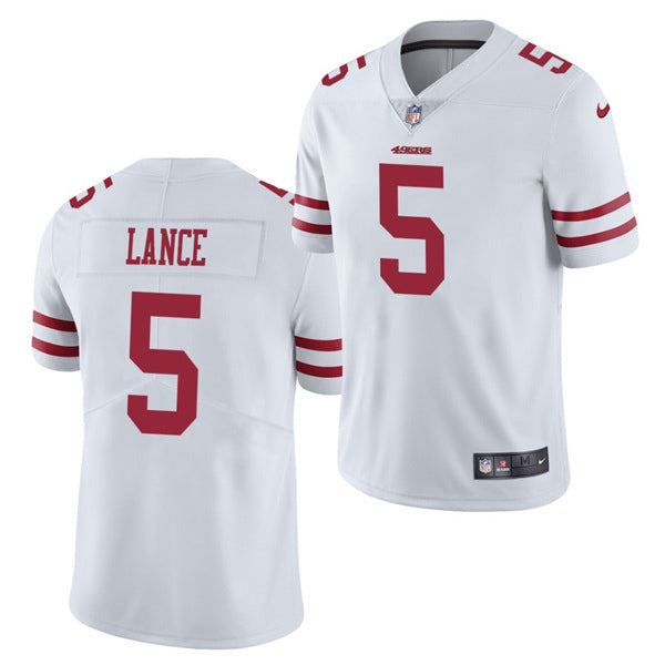 Trey Lance San Francisco 49ers white jersey