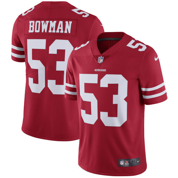 NaVorro Bowman San Francisco 49ers scarlet jersey