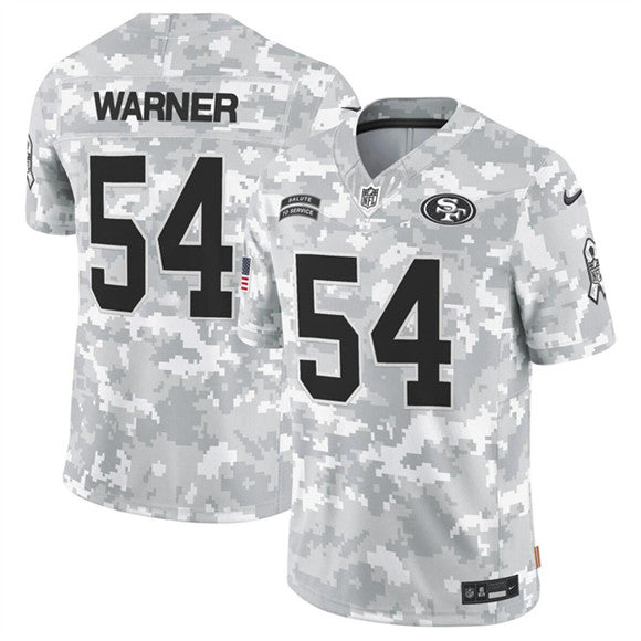 Fred Warner San Francisco 49ers camo Salute To Service jersey