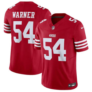 Fred Warner San Francisco 49ers red FUSE jersey