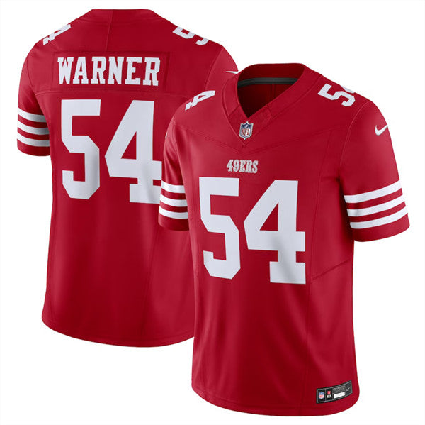 Fred Warner San Francisco 49ers red FUSE jersey