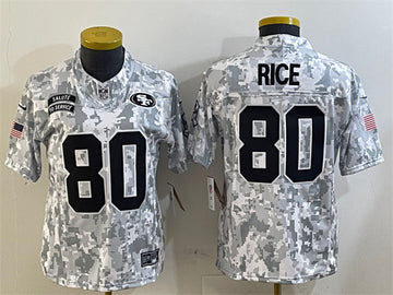 Jerry Rice San Francisco 49ers camo Salute To Service jersey