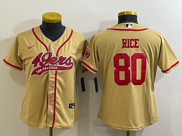 Jerry Rice San Francisco 49ers gold jersey