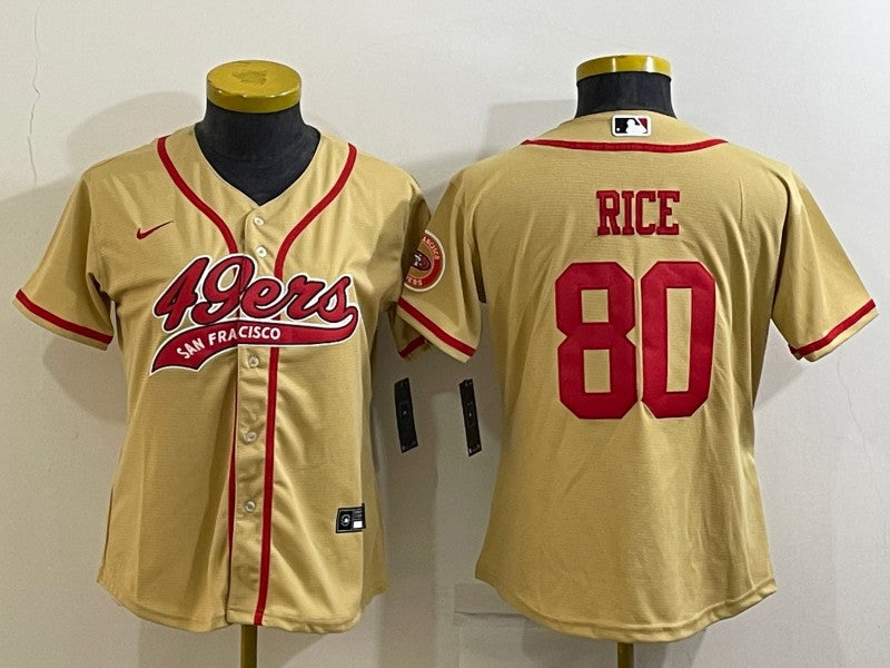 Jerry Rice San Francisco 49ers gold jersey