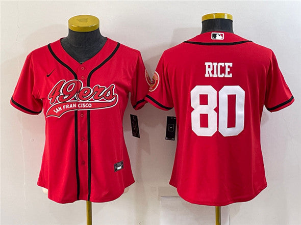 Jerry Rice San Francisco 49ers red jersey
