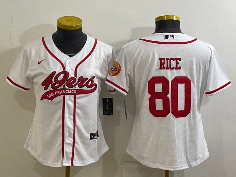 Jerry Rice San Francisco 49ers white jersey