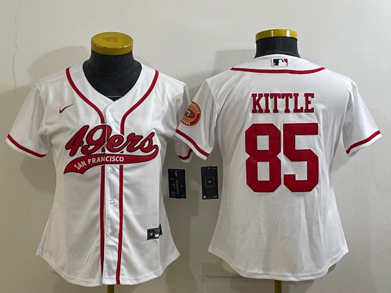 George Kittle San Francisco 49ers white jersey