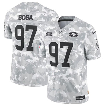 Nick Bosa San Francisco 49ers camo Salute To Service jersey
