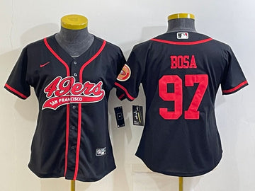 Nick Bosa San Francisco 49ers black jersey
