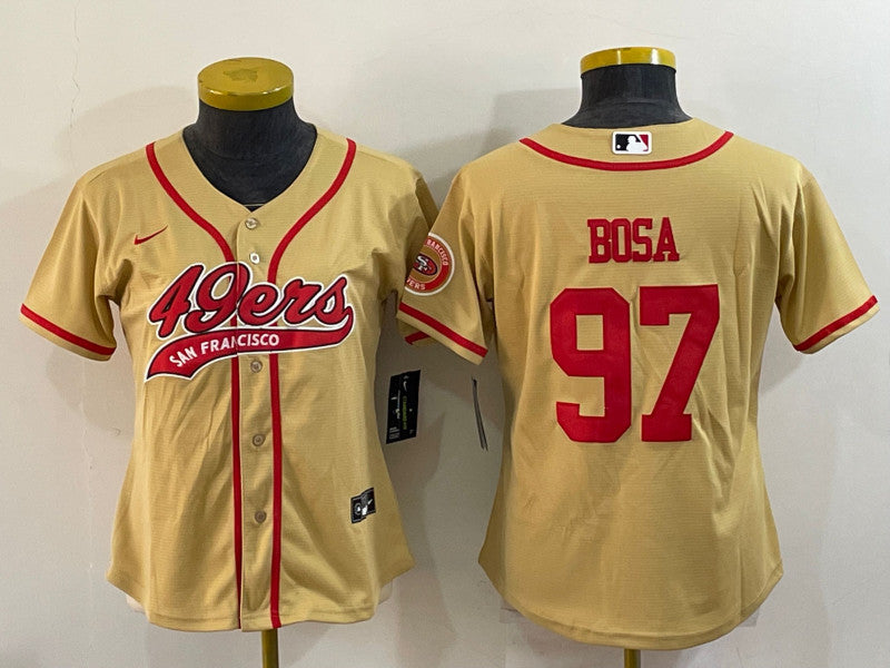 Nick Bosa San Francisco 49ers gold jersey