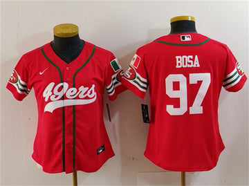 Nick Bosa San Francisco 49ers red jersey