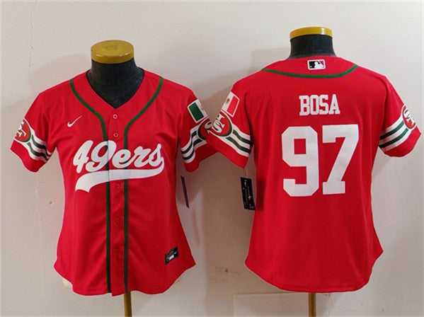 Nick Bosa San Francisco 49ers red jersey