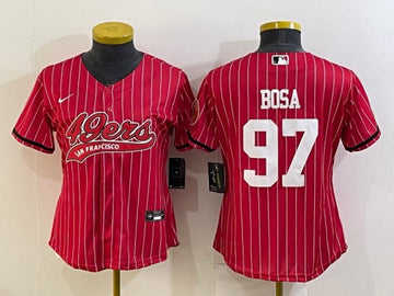 Nick Bosa San Francisco 49ers red jersey